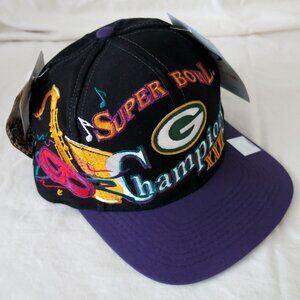NWT Green Bay Packers Champions XXXI Super Bowl Snapback Hat Cap Mardi Gras 1997